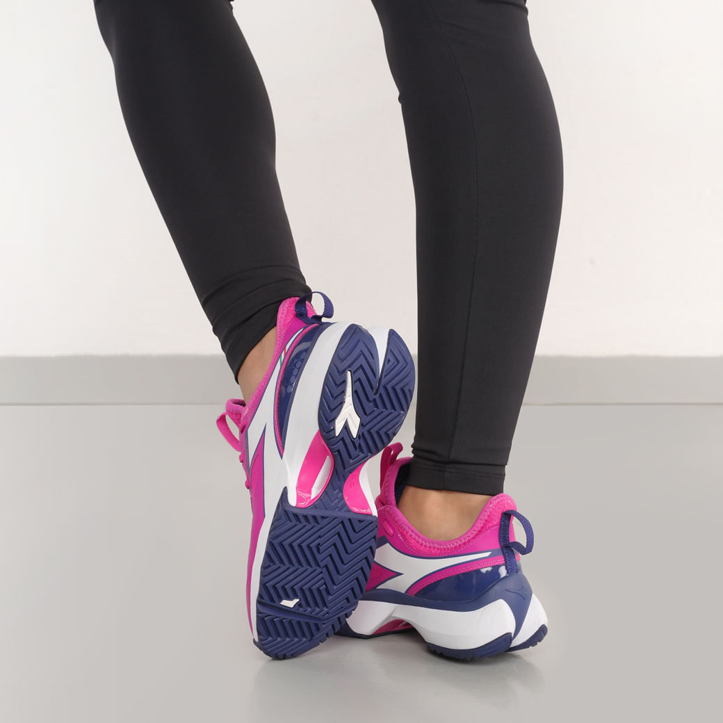 Diadora Tenis 101179358-D0252 FINALE W AG Rosa AchilleaBcoBlu Stampa Sint -5-